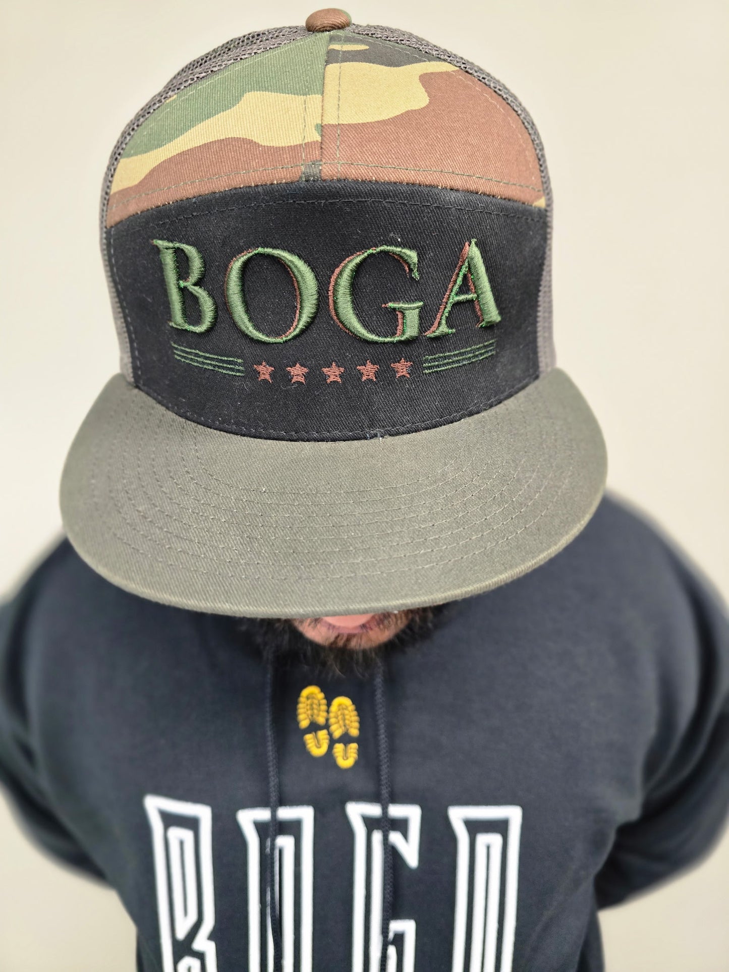3D BOGA Patriotic Hat (Camo Green)