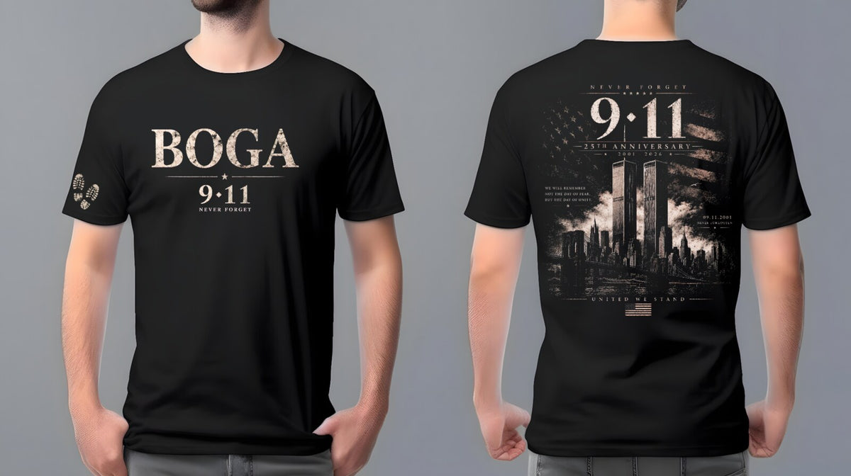 BOGA Never Forget 9/11 25th Anniversary T-Shirt