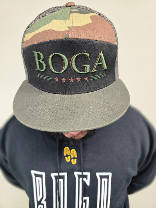 3D BOGA Patriotic Hat (Camo Green)