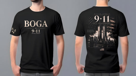 BOGA Never Forget 9/11 25th Anniversary T-Shirt